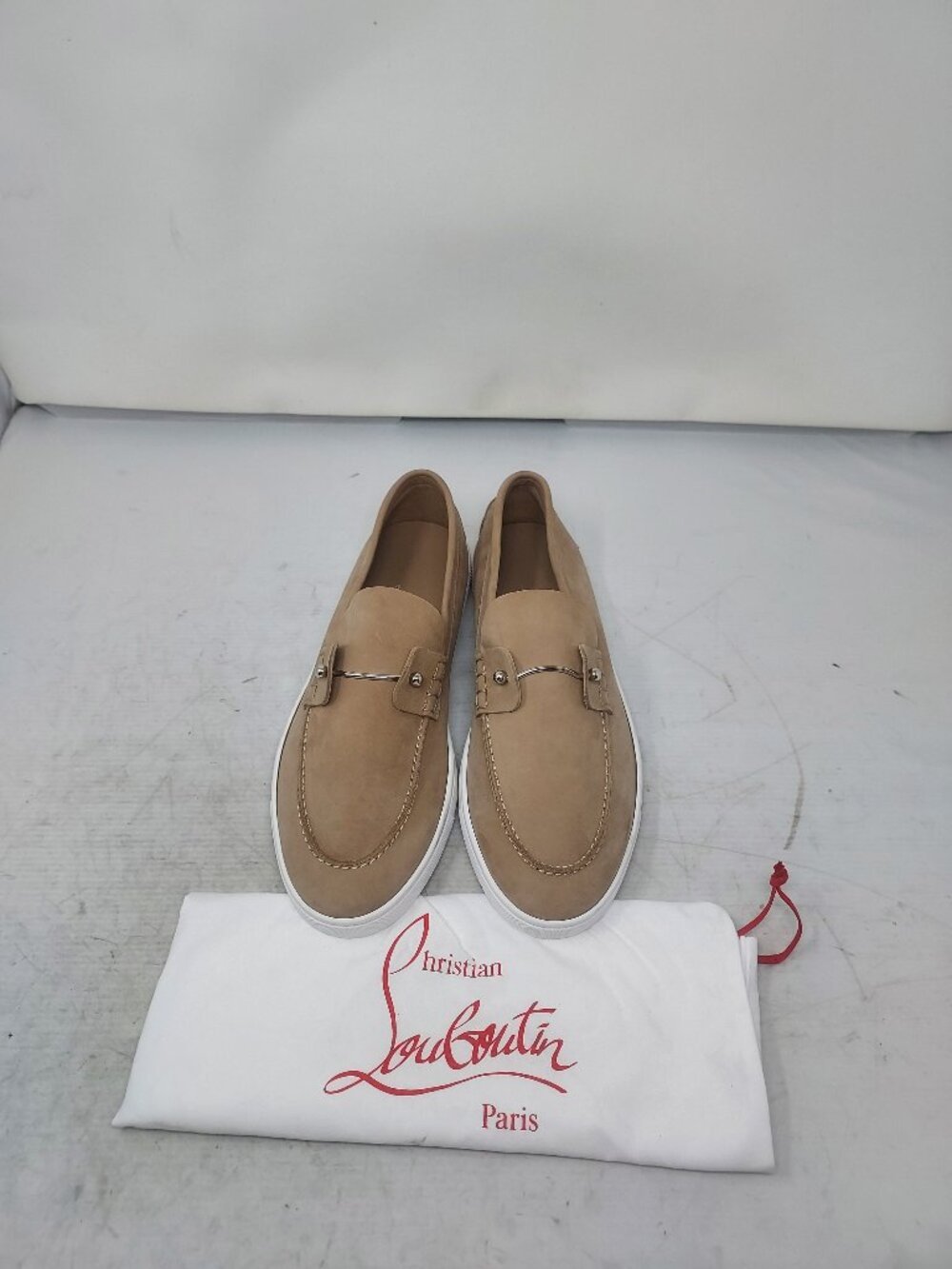 Christian Louboutin MENS  Tan Chambeliboat Boat Shoe